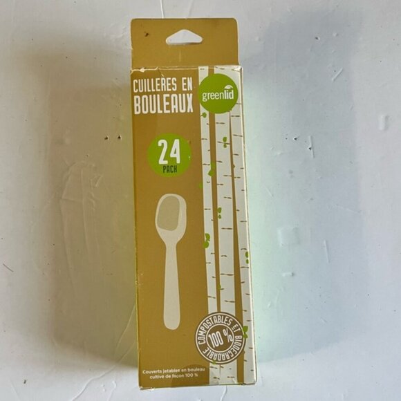 Greenlid Birch Spoons - Compostable & Biodegradable - Pack of 23 - Picture 2 of 12